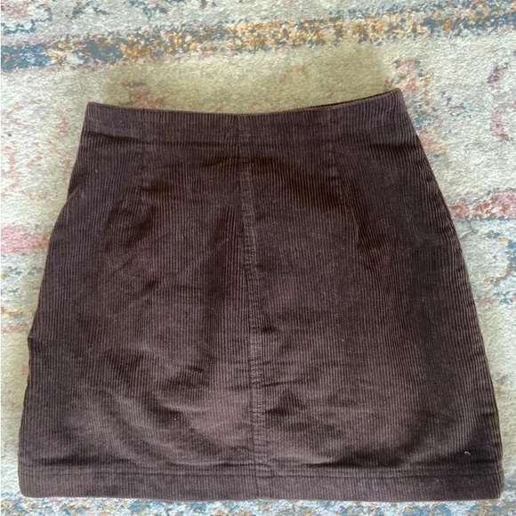 GAP Vintage Brown snap corduroy skirt - Picture 4 of 4